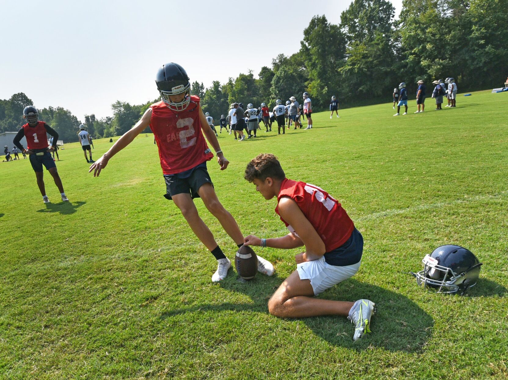East Forsyth football first day